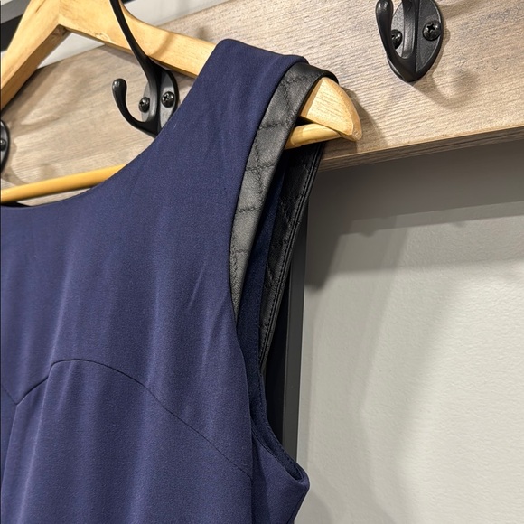 NWOT!! Elegant Navy Blue Sleeveless Dress - Picture 5 of 11